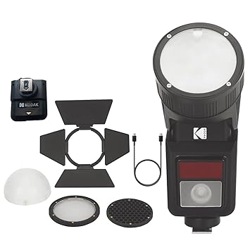 Kodak S648 Professional Camera Flash Light | GN56 Power | 5600K Daylight | Manual Flash Modes |Fast Recycle <2–5s| Type-C Rechargeable | Universal Hot Shoe