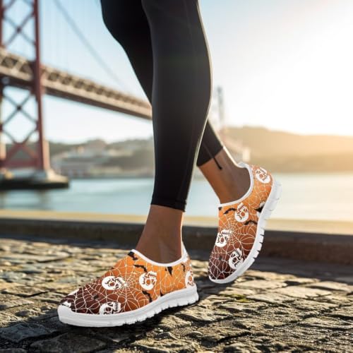 Image of Floral Sneakers for Women Colorful Art Shoes for Women Slip On Casual Work Shoes