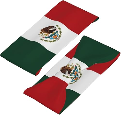 Miniatura 4 de Diademas de la bandera de México, diademas elásticas para hombres y mujeres, para senderismo, ciclismo, correr