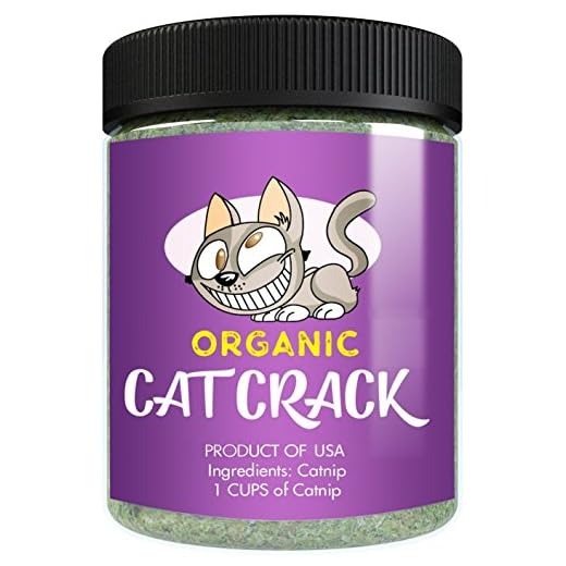 Cat Crack Organic Catnip, 100% Natural Cat Nips Organic Blend That Energizes and Excites Cats, Safe Catnip Treats Used for Cat Play, Cat Training, & New Organic Catnip Toys for Cats(1 Cup Organic)