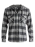 Quiksilver Men's Long Sleeve Shirt, Snap Up Anthracite, Small
