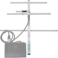 Vista 8 de Antena Yagi UHF TWAYRDIO 400-470Mhz, Antena Base Vertical de Alta Ganancia para Exteriores GMRS, Antena Yagi Direccional de 7dBi