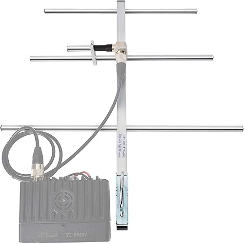 Miniatura 8 de Antena TWAYRDIO Yagi UHF 400-470Mhz,Antena de base vertical GMRS al aire libre de alta ganancia,Receptor 7dBi Yagi direccional para radio de jamón,