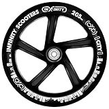 Crazy Skates Sydney (SYD) Replacement Scooter Wheel - 205mm - Black