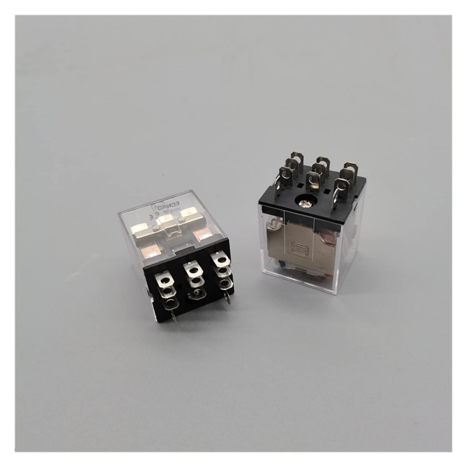 Accessori elettronici Relè auto 1 PZ HH63P LY3NJ JQX-13 Relè 220v24v 12v 12 Volt AC/DC 10A 11PIN Bobina elettromagnetica argento Micro Mini relè con base (Color : Dc24, Size : Base)