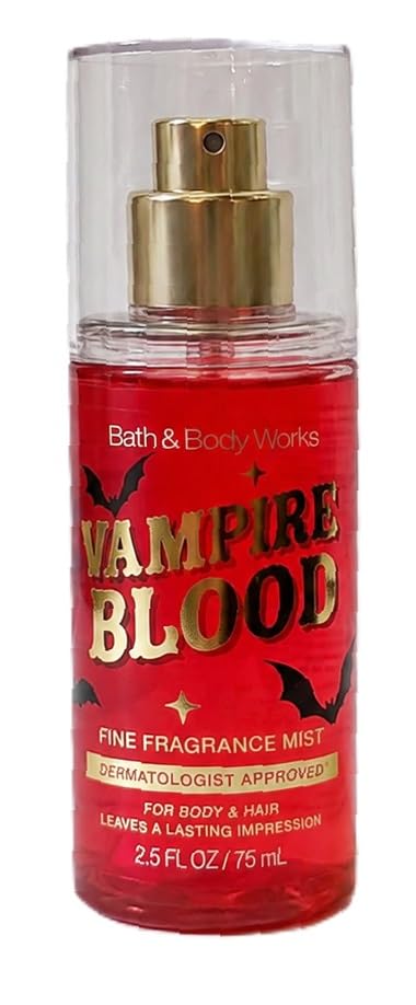 Bath and Body Works Travel Size Fine Fragrance Mist - Classic and Seasonal Scents - 2.5 fl oz each (Vampire Blood)