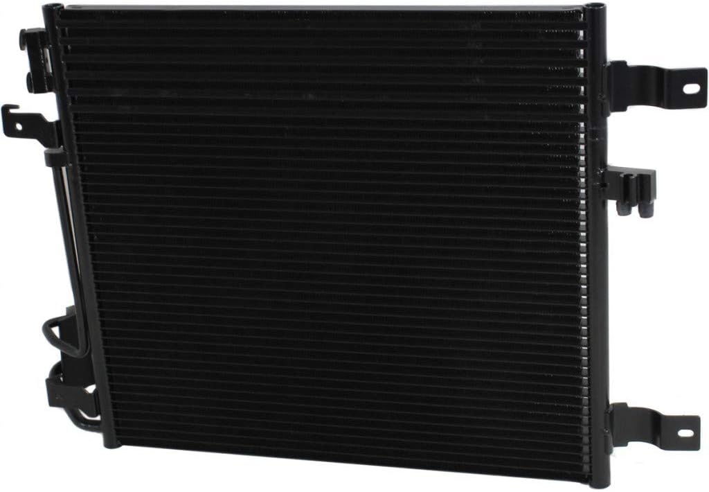 For Jeep Wrangler JK A/C Condenser 2007 08 09 10 2011 | Aluminum Core Material | w/Oil Cooler | Automatic Transmission | Replaces DPI# 3768 | CH3030233 | 55056635AA