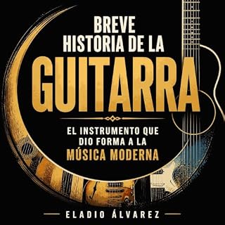 Diseño de la portada del título Breve historia de la guitarra: El instrumento que dio forma a la m&uacute;sica moderna