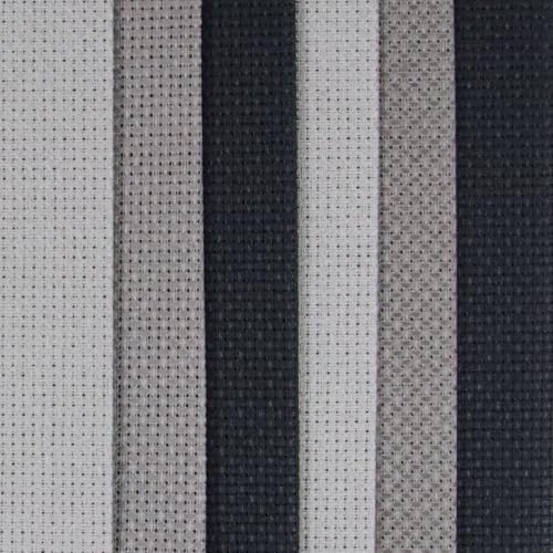 Image of KCS 4 /6 pc of 12 inch x 18 inch(30cmx45cm) 16 Count Cotton Aida Cloth Cross Stitch Fabric (6 pc,Medium Grey+Dark Grey+Black)