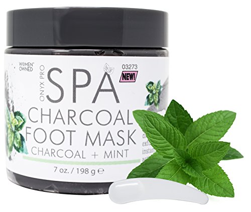 Onyx Pro Spa Charcoal Mint Foot Mask 7oz