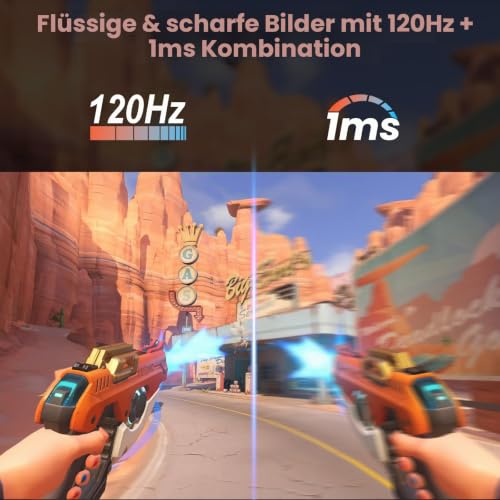 Gawfolk Gaming Curved Monitor 32 Zoll 120Hz, 1500R Ultrawide PC Bildschirm UHD 3840x2160P, Gebogenes Computerbildschirm, VA, Displayport… – Ansicht 3
