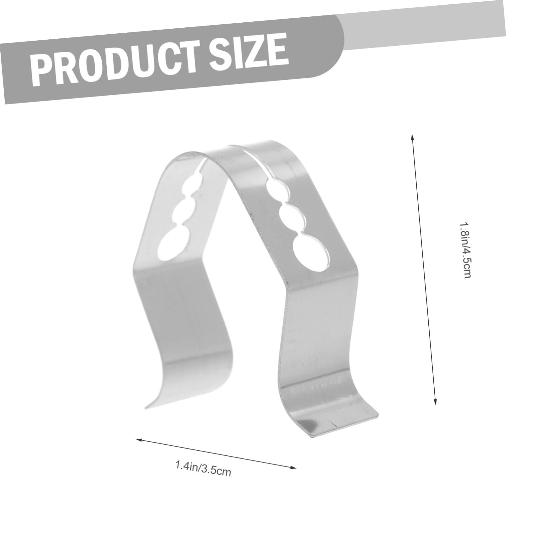 GRIRIW 4pcs Stainless Steel Grill Thermometer Holder Clips for Grills and Bbqs Replacement Thermometer Probe Holders