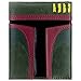 The Empire Strikes Back Star Wars Mandalorian Boba Fett Rüstungsabzeichen Helm Grün Bi-Fold Portemonnaie Geldbörse