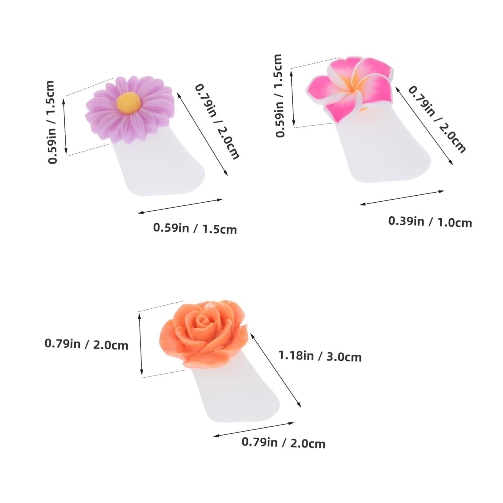 Ipetboom Flower Toe Separators for Nail Polish 24pcs Silicone Nail Art Toe Separators Gentle Design for Pedicure