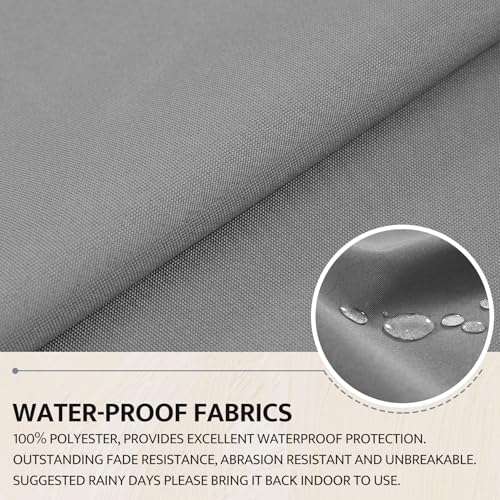 Image of mudilun Adirondack Chair Cushion Waterproof 44x19x4in Rocking Chair Pads | Water-Resistant and UV-resistant,High-resilience foam fill,4 inch thick,ties & Anti-slip bottom,for outdoor /patio /porch /garden