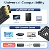 Vemfay 2 Pezzi Adattatore DisplayPort a HDMI, 4K Convertitore DP Maschio a HDMI Femmina, Plug & Play, Adattatore DisplayPort to Hdmi, Supporto HDTV Monitor Proiettori Portatili e Altri #1