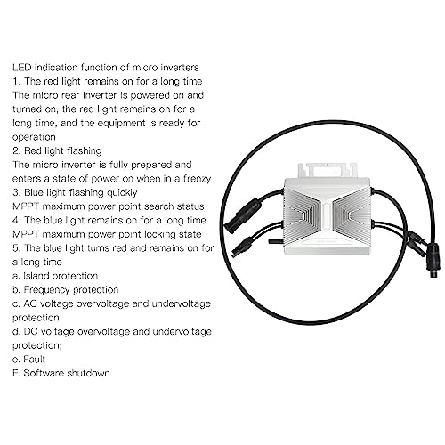 Microinversor 600W aleación de aluminio inversor contra pérdidas de luz 4