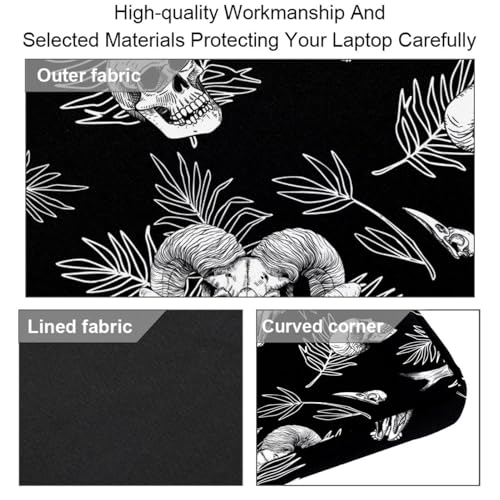 Maletín de calavera para laptop de 13 a 14.5 pulgadas con asa bandolera multicolor 4