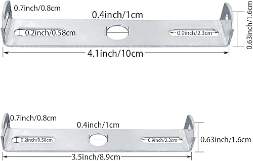 Miniatura 4 de Soporte de montaje para lámpara colgante de techo, kit de barra transversal, placa de montaje con tornillos, 4 piezas