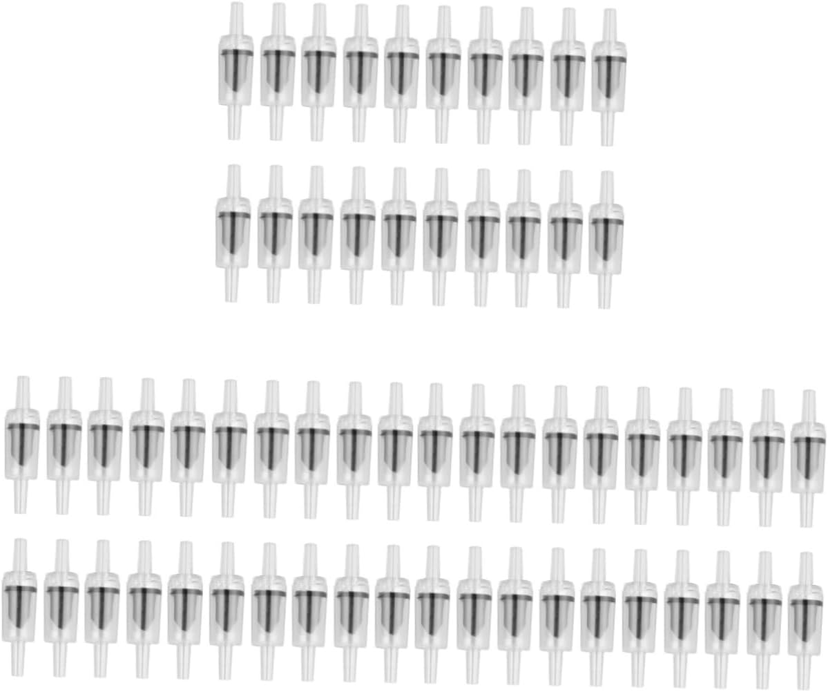 DOITOOL 60 Pcs Fish Tank Accessories Fish Tank Air for Aquarium Air Pump Equipment Through