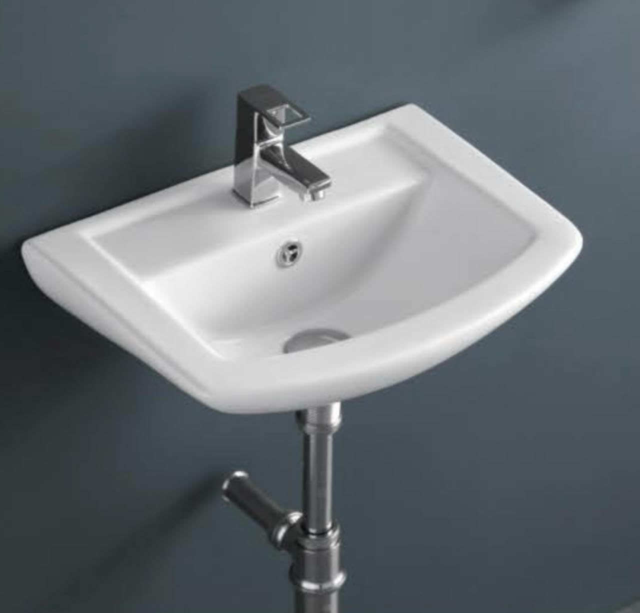 Nexa Bathware Ceramic Wall Hung Basin | Luxurious Wash basin Table Top Bathroom Sink Wash Basin Super White Colour With Glossy Finishing (18 x 13 x 7 INCH) PIANO (B0CWXM7816) Amazon Price History, Amazon Price Tracker