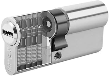 Kale 164 BNE Lock Hub, Ball Lock Cylinder with Safety Card, Barel 90 mm, Nickel