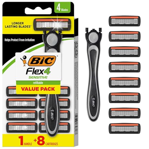BIC Flex 4 Refillable Razors for Men