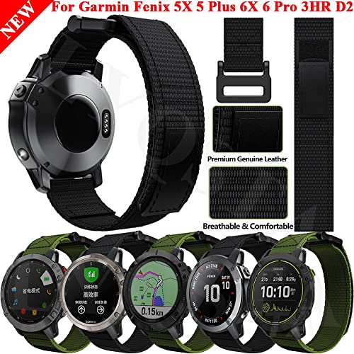 Bracelet nylon tressé Garmin Fenix 5 réglable contre les irritations - 2