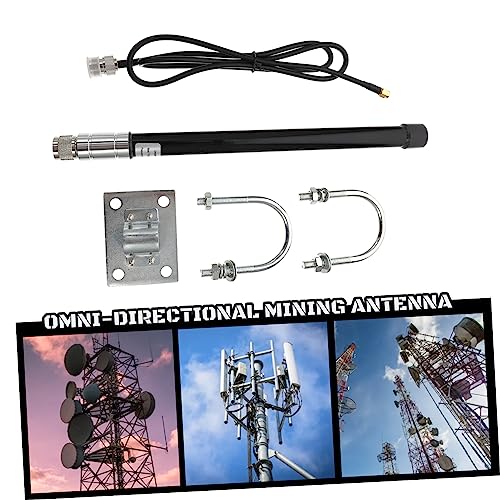 Uonlytech 1 Conjunto FRP Antena noir antena omnidirecional Antena para mineração Ganho de antena: dB