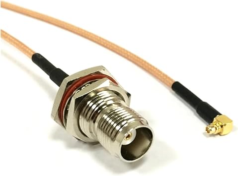 TNC Female Nut Switch Mmcx Male Right Angle Pigtail Cable RG316 15CM for Wireless ModemRG316,1000CM