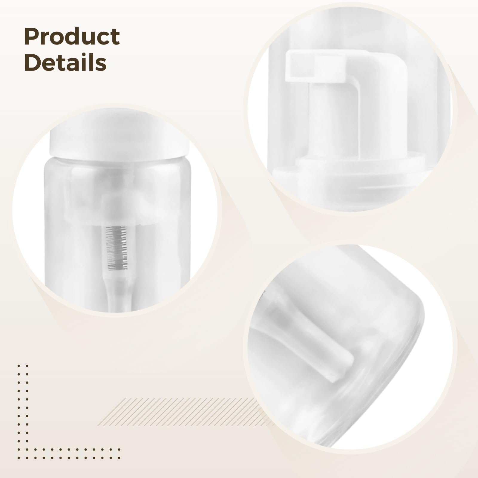 24 flaconi da viaggio in schiuma, 30 ml, bottiglie vuote con pompa per schiuma da 30 ml, contenitori in plastica a prova di perdite, per sapone per le mani, shampoo, lozione e gel doccia