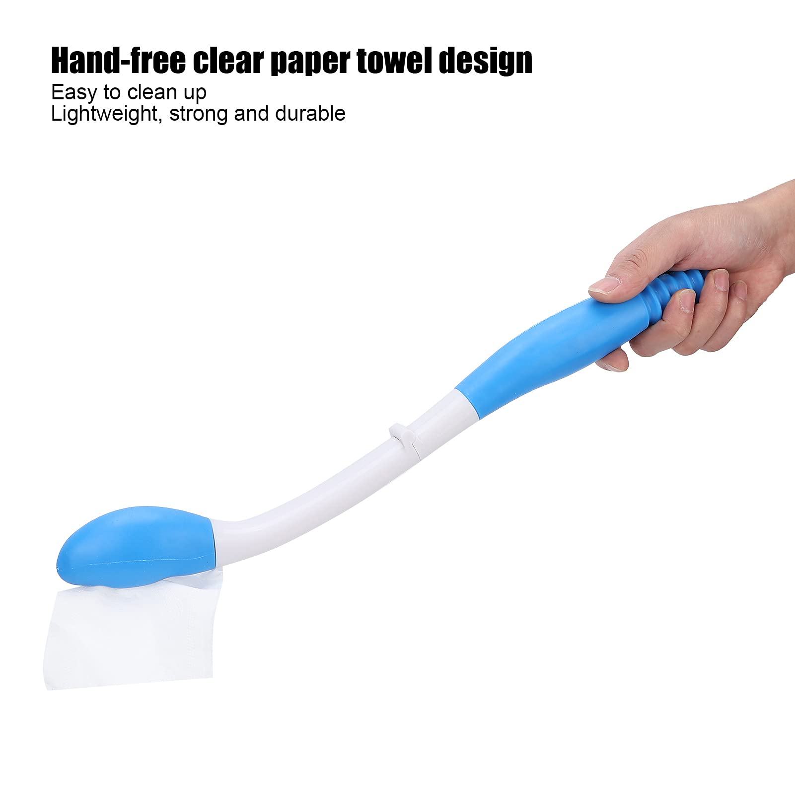Ayudas para el aseo Mango de papel higiénico Limpiaparabrisas plegable para ayudar al baño con un mango de tela cómodo y de largo alcance para personas mayores con movilidad reducida