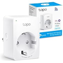 Enchufes Inteligentes Tapo TP-Link Tapo P110 - Mini Enchufe Inteligente Wi-Fi (con Monitoreo Energético) ,Programar el Encendido/Apagado, Ahorro Energía, Compatible con Alexa y Google Home