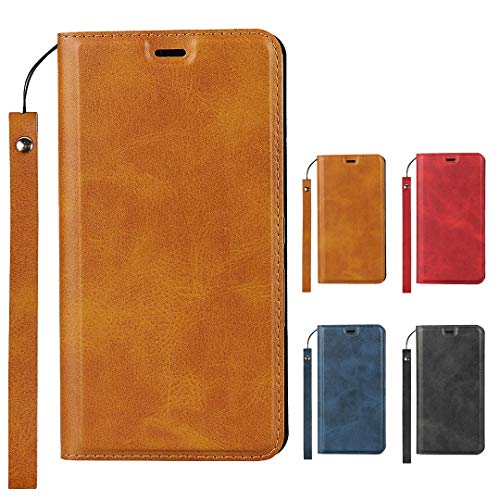 Elick arrows Be F-05J ケース 手帳型 arrows SV F-03H / arrows M03 / arrows RM03 兼用 ケース カバー 超薄型 軽量 アローズ Be F-05J ケース 高級PUレザー マグネット式 ストラップ付き カード収納 スタンド機能 スマホケース ブラウン