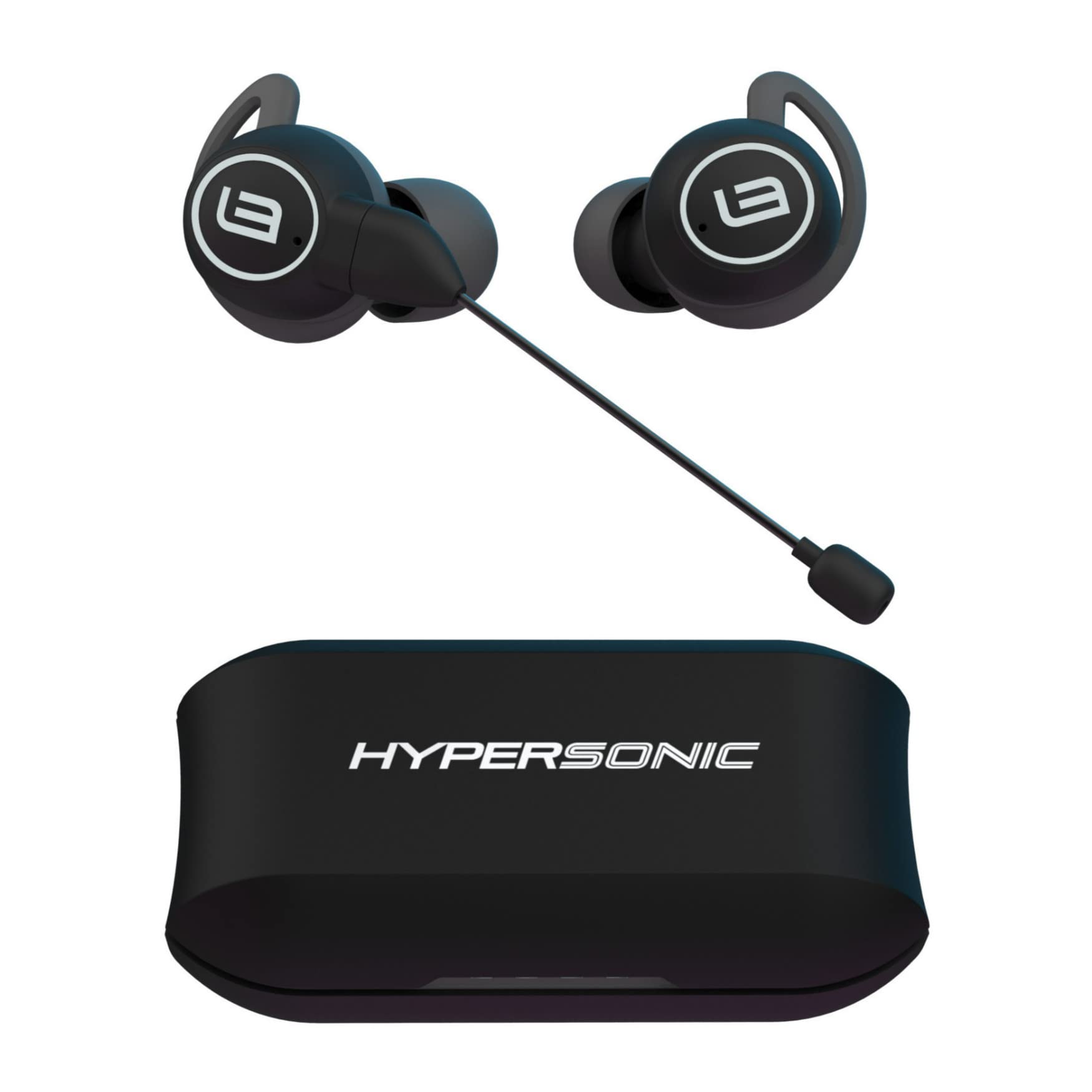 HyperSonic GAME: Ultimate Hyper Definition in-Ear Gaming Headphones (Explosive Bass, 3D Surround Sound, 10 Hours Playtime, Patented Magnetic Boom Mic, iPX6 Waterproof, Passive Noise Isolation) NEW