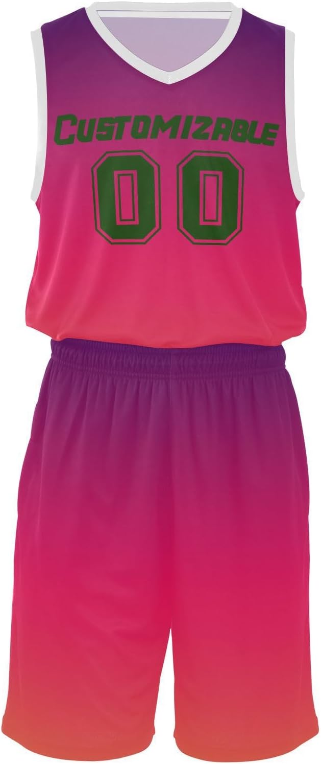 Custom Basketball Jersey and Shorts Design Your Own Team Name & Number Personalized Basketballs Fan Lovers Gifts