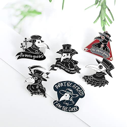Plague Doctor Bulk Enamel Pins Set Anime Pins For Backpacks Aesthetic Gothic Punk Pins For Jackets Hats Clothes #TOP5