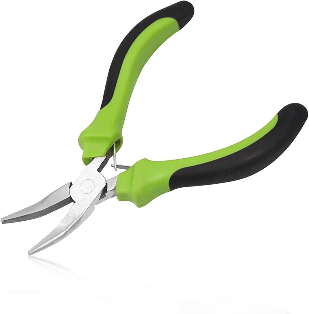 Amazon | LEONTOOL 先曲ラジオペンチ 先曲がり 溝なしラジオペンチ