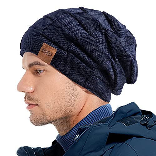 Image of REDESS Beanie Hat for Men and Women Winter Warm Hats Knit Slouchy Thick Skull Cap Acrylic Wool