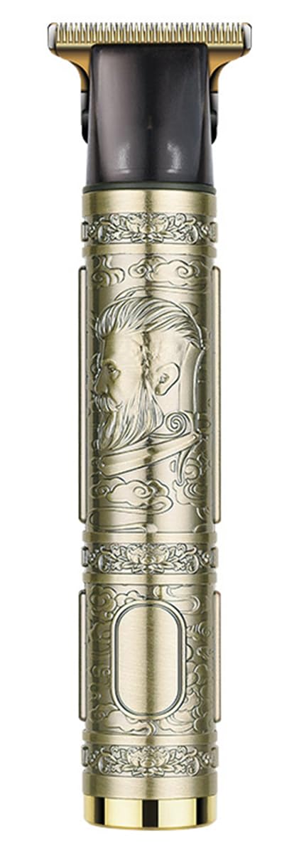 Trimmer for Men Hair Zero Gapped Clipper Professional Cordless Haircut Electric USB Charging Beard Trimmer for Men Wireless Rechargeable Personal Hair Men Grooming Beard Liner | Gold |