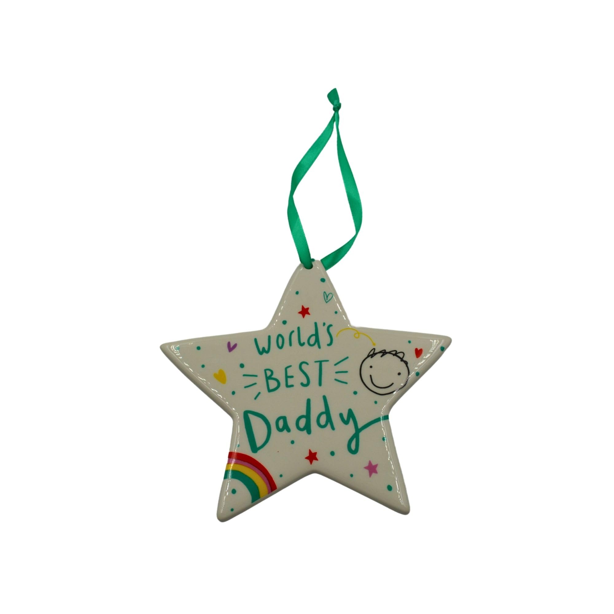 HOX Scribbles Ceramic Decorative Hanging Plaque - Daddy