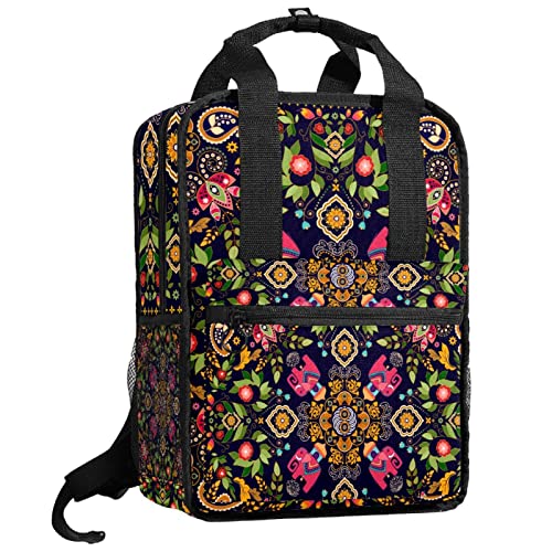 Sac à dos pour garçons soulageant le dos grâce aux bretelles réglables motif ethnique