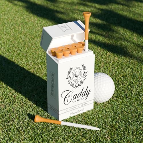 Magnetic Golf Tee Holder Set with Bamboo & Plastic Tees