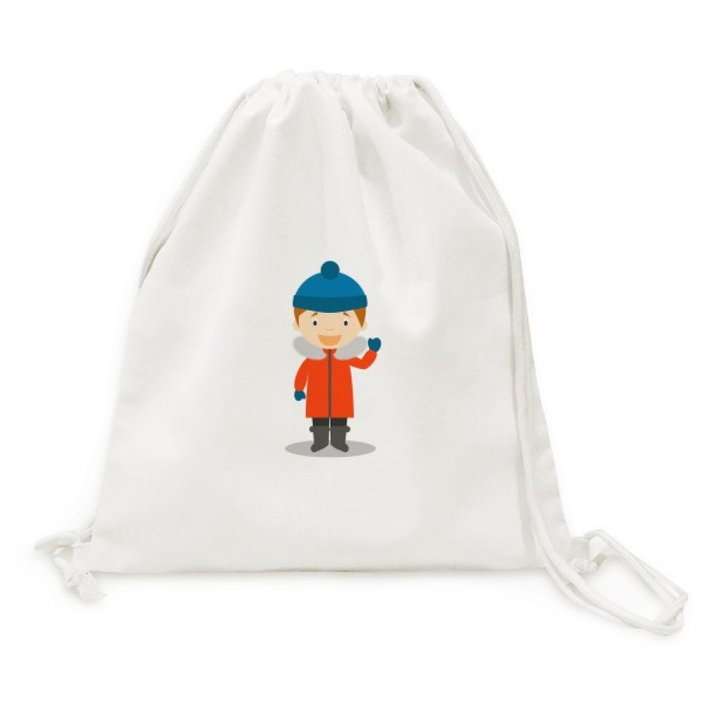 Toile Drawstring Backpack Froid Pôle Sud compact pour éviter l'encombrement - 5