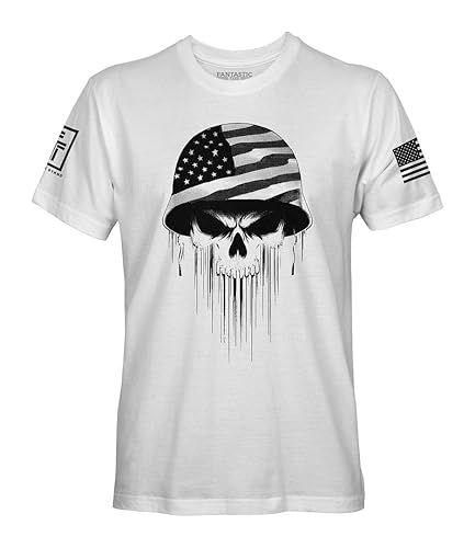 USA Soldier Skull Men's Patriotic T-Shirt