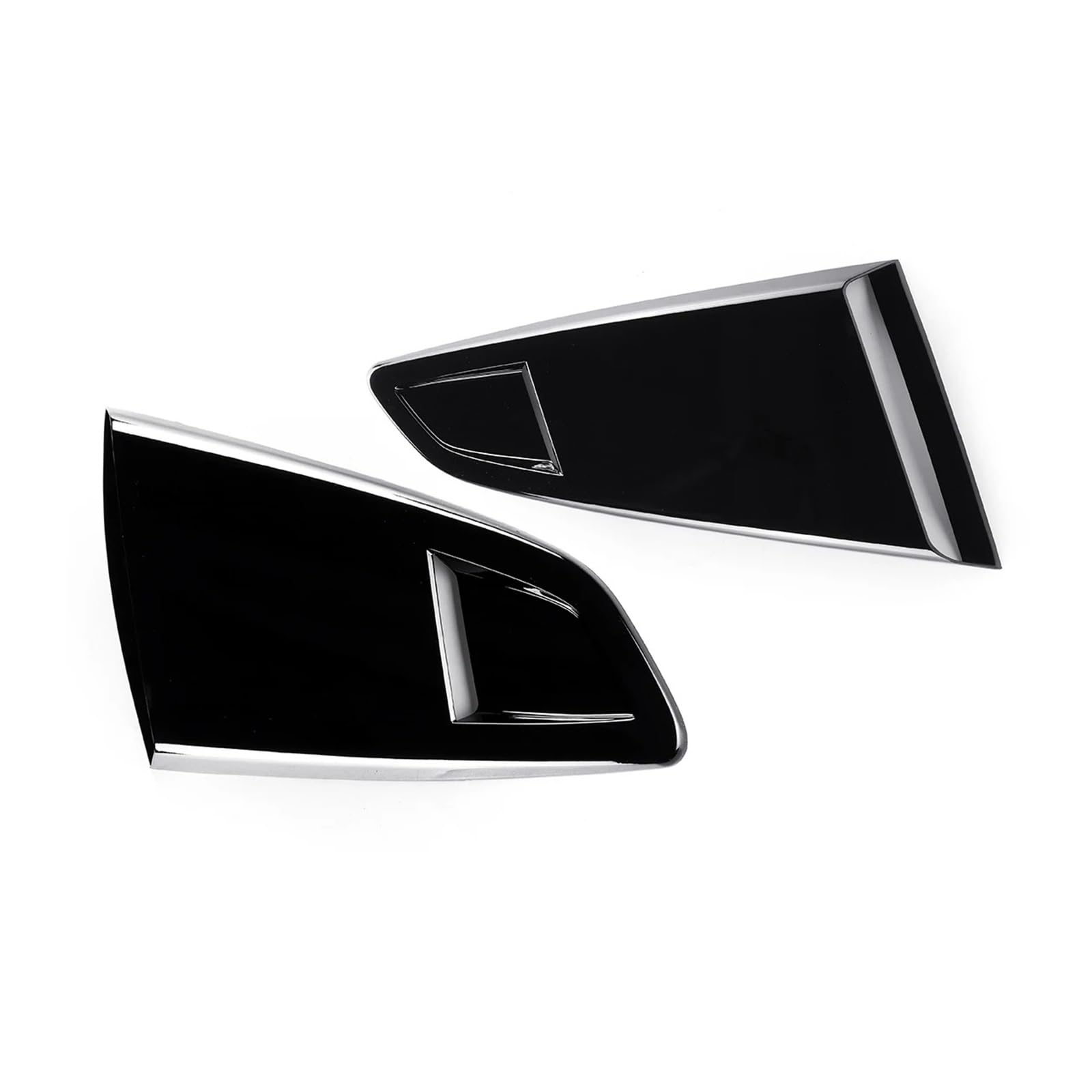 Pair Car Side Window Quarter Rear Louver Scoops Side Vent Scoop Cover Trim Compatible for Ford Mustang 2 Door 2015-2020 for Coupe Model