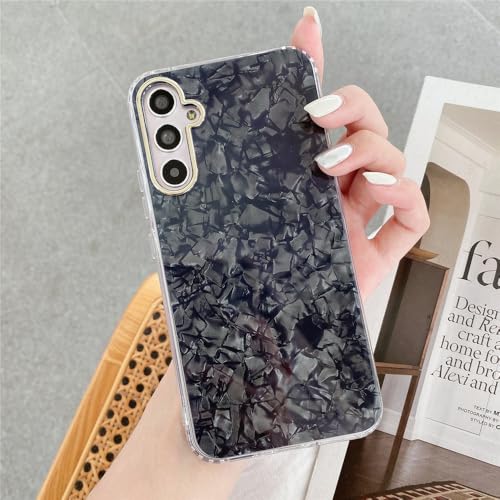 Coque Samsung A54 5G Marbre Glitter Noir en Silicone Dream Shell