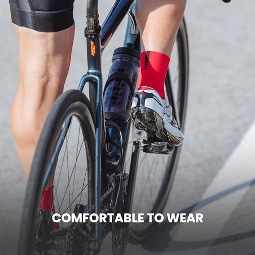 Image of GripGrab Lightweight SL Performance Summer Cycling Socks Eyecatching 2 Lengths Road Mountain Gravel Bike Indoor Biking
