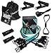 TACKLY Elastici Kit Fitness professionali fino a 150 LB / 68kg con accessori per palestra da casa - Set Bande Elastiche fitness con maniglie uomo / donne - Bande / Fasce resistenza