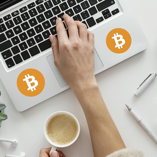 12 Pack Bitcoin Logo Sticker - BTC Bit Coin Crypto Vinyl Decal for Laptop Phone Car Small and Large (1" x 1" (12 Pack)) - Image 3
